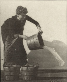 Plate 403 Emptying a bucket of water — figure reference